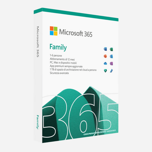 Office 365 FAMILY 6 Utenti /  6TB - Windows e Mac